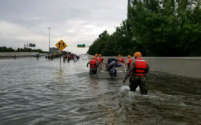 Texas National Guard soldiers arrive in Houston, Texas to aid citizens in heavily flooded areas from the storms of Hurricane Harvey. (Photos by Lt. Zachary West, 100th MPAD)